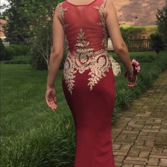 Zoey Grey Dusty Rose prom dress sz 2 - Picture 7 of 8